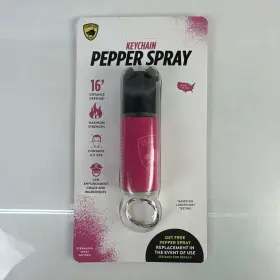 850019060645 GUARD DOG Keychain Pepper Spray Pink