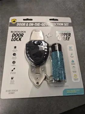 857107006110 GUARD DOG Security Door Lock Pepper Spray Set