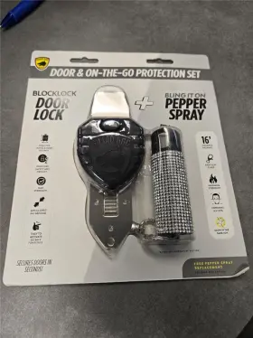 859477007933 GUARD DOG Security Door Lock Pepper Spray Set