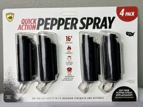 PS-GDQA-BK-4 GUARD DOG Action Pepper Spray Pack Distance
