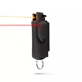 Guard Dog Security 445043823828 Laser Assist Pepper Spray On Keychain Accufire Black