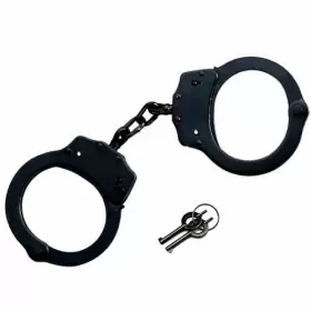 707864587387 HANDCUFF Double Lock Police Cuffs Keys Security