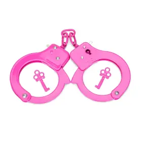 V001 HUALIXUAN Play Handcuffs Cuffs Police Toy Kids Pink