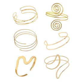 B0D56L81CW ITSSTARRED Minimalist Arm Cuff Upper Bangle