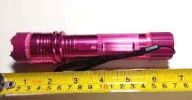 59PK JAGUAR Pink Flashlight Stun Gun Multifunction Defense #3