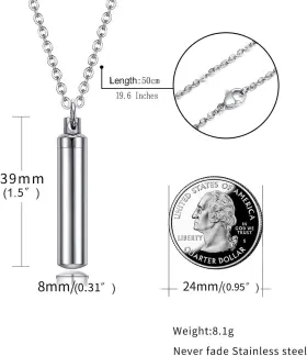 PN-588SET-4 JEWELRY Pack Unisex Memorial Keepsake Steel #2
