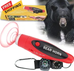 130DB JIUSAIRUI Air Horn Compass Thermometer Bear Scare