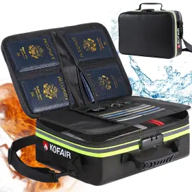 KF-FDB-B01 KOFAIR Fireproof Document Bag Lock Reflective