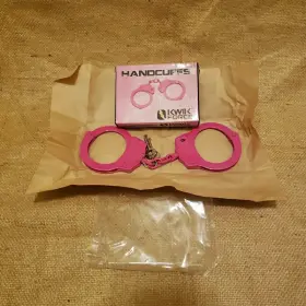 220041-PK KWIK FORCE Pink Steel Forc Handcuffs Double Single