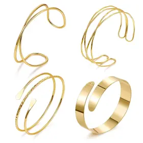 B0F2MLCJ2Z LOAYHOAY Upper Arm Cuff Bracelets Women Bangle