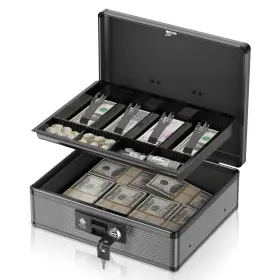 LK0398 LOCKBAKO Locking Cash Box Tray Key Secure Safe Por