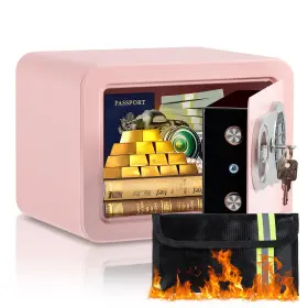 AZ17609-PK LOCKSWORTH Feet Safe Box Fireproof Bag Keys