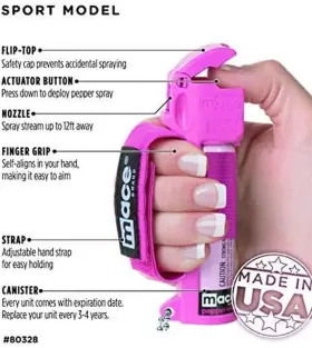 313032024020 MACE Pepper Spray Neon Pink Accurate Sport #3