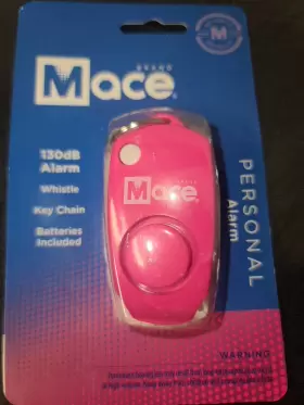 80731 MACE Alarm Pink Key Ring Decibels Whistle #3 80731 MACE Alarm Pink Key Ring Decibels Whistle #3