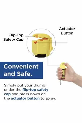 80749 MACE Pocket Pepper Spray Neon Accurate #3