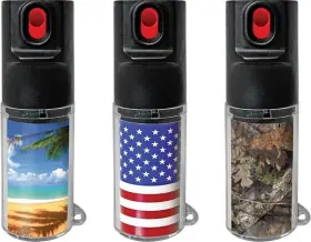 80777 MACE Chameleon Pepper Spray Changeable Flag Beach
