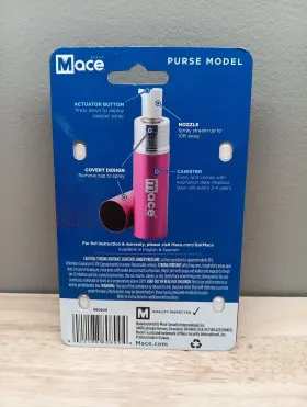 80809 MACE Purse Pepper Spray Pink Stream Reaches Up Feet #2