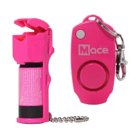 843925007903 MACE Pocket Pepper Spray Alarm Neon Pink