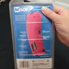 80814 MACE BRAND Ergo Stun Gun Led Light Pink Women Safety #2