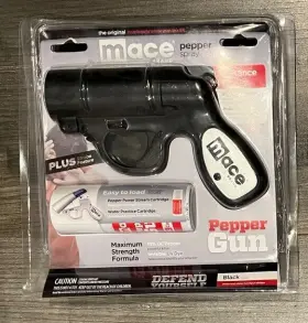 MSI80585 MACE Pepper Gun Pack Spray Water Canister Feet