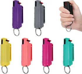 313102956947 MAGELOLY Pepper Spray Bursts Defense Keychain