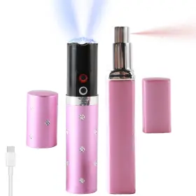 751314745988 MAGIUSA Pink Lipstick Oc Pepper Spray Stun Dual