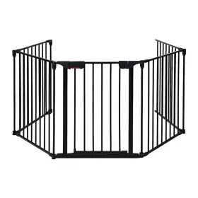 M-4960-2301315 MAKLAINE Contemporary Steel Fireplace Safety