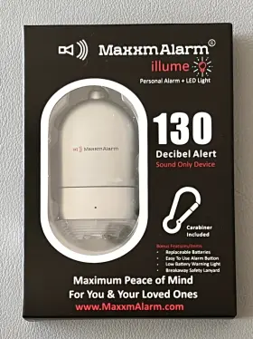 860005229741 MAXXMALARM Illume Keychain Decibel Alert Alarm