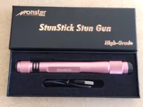 Sg-mss-lpk MONSTER Stun Gun Flashlight Light Pink Stunstick