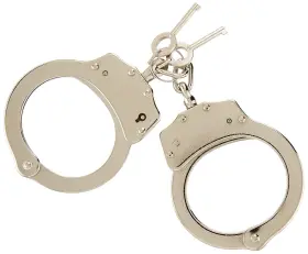 MT-S4508 MTECH USA Cuffs Double Lock Handcuffs Keys