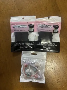 87790991182 NIGHTCAP Drink Spiking Scrunchie Security Cover