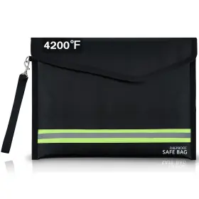 FB3232120 OHSESHO Fireproof Document Bag Cash Fire Pro