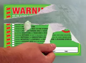 689999334992 PARTH IMPEX Parking Violation Stickers Notice #3