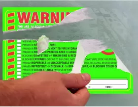 PIMPEX-0087 PARTH IMPEX Parking Violation Stickers Notice Tow #3