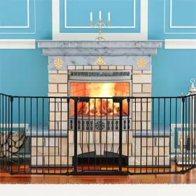 PR-4753-2301315 PEMBERLY ROW Steel Fireplace Safety Fence #2
