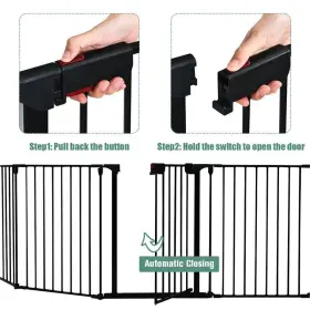 PR-4753-2301315 PEMBERLY ROW Steel Fireplace Safety Fence #3