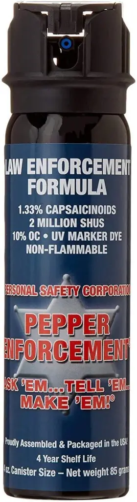 734122003730 PEPPER ENFORCEMENT Fog Spray Defense Canister
