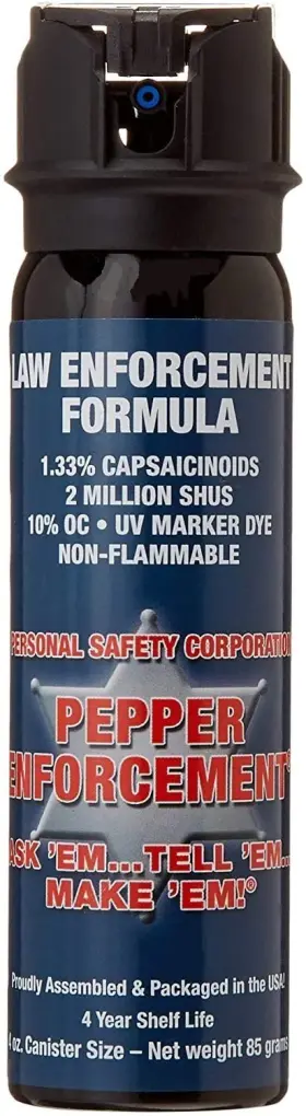734122003747 PEPPER ENFORCEMENT Foam Spray Top Canister Oc Po
