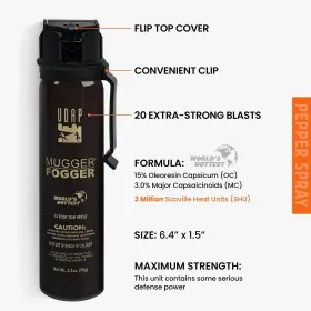 679354000532 PEPPER POWER Udap Mugger Fogger Oc Defense Spray #2