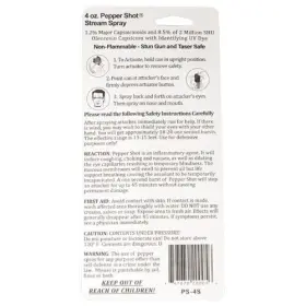 PS-4S PEPPER SHOT Spray Defense Security #2