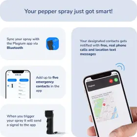 850005519140 PLEGIUM Smart Mini Pepper Spray Smartphone Loca #3