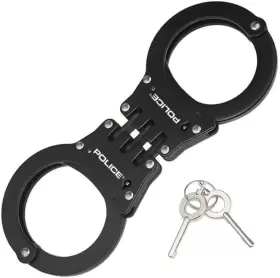 445047677632 POLICE Handcuffs Double Lock Steel Enforcement