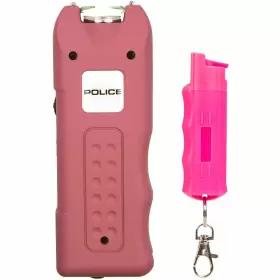 Police 510b Stun Gun Burn Pepper Spray Combo For Self Defense 628 Pink