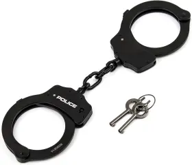 Policeh POLICE Handcuffs Double Lock Steel Enforcement