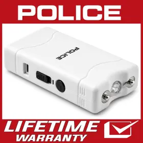 Police 800mp Stun Gun 800 Mini Rechargeable Led Flashlight White