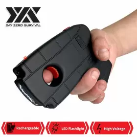 DZS7800 POLICE Dzs Mv Rechargeable Pistol Grip Stun Gun Led #2