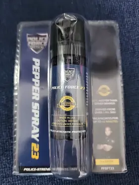 PF8FT23 POLICE FORCE Pepper Spray Top Defense
