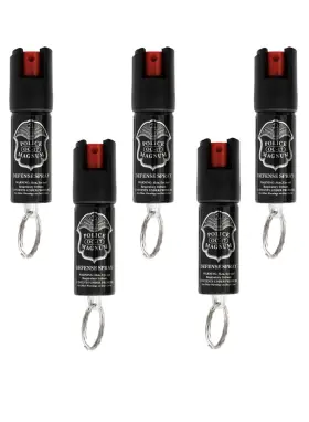 816898020095 POLICE MAGNUM Pepper Spray Keyring Keychain