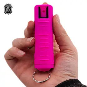 816898020712 POLICE MAGNUM Pepper Spray Pink Key Chain #2