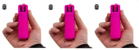 816898020712 POLICE MAGNUM Pepper Spray Pink Key Chain